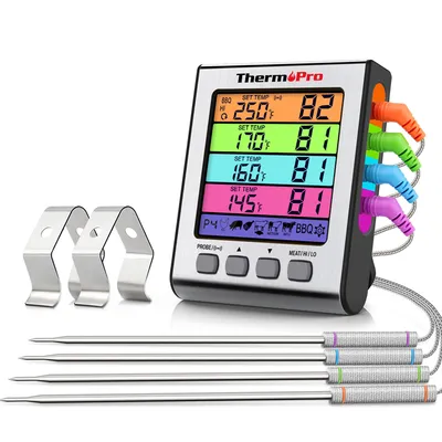 Produktbild von ThermoPro TP-17H Digitales Grillthermometer mit vier Edelstahlsonden