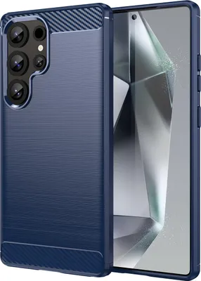 Obrázok produktu pre Karbónové puzdro pre Samsung Galaxy S25 Ultra - modré