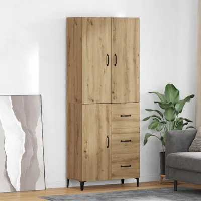 Obrázek produktu pro vidaXL Highboard Artisan dub 69,5 x 34 x 180 cm Materiál na bázi dřeva