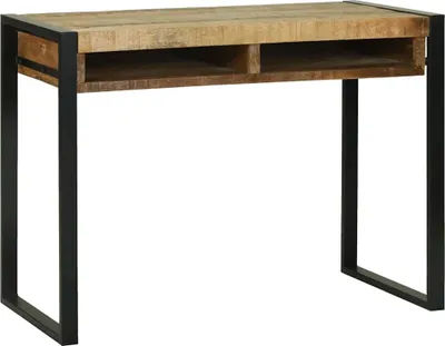 Image de vidaXL Coiffeuse avec étagère Marron 100 x 50 x 75 cm Bois massif Mango