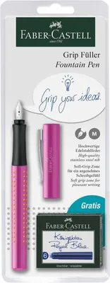 Produktbild von Faber-Castell 140991 Füller Grip 2010 - Feder M, sortiert, Blisterkarte