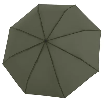 Produktbild von Knirps Taschenregenschirm Regenschirm Timber Duomatic Olive olivgrün