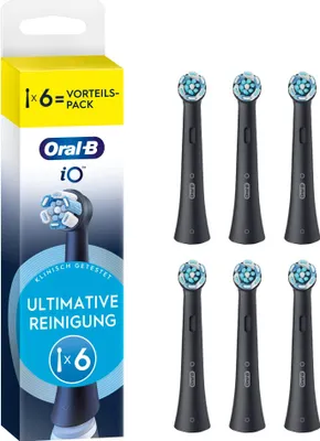 Produktbild von Oral-B iO Aufsteckbürsten Ultimative Reinigung BLACK 6er
