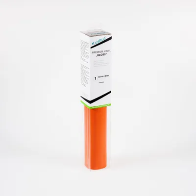 Produktbild von craftcut G18 Plotterfolie glänzend ORANGE 30,5 x 300 cm