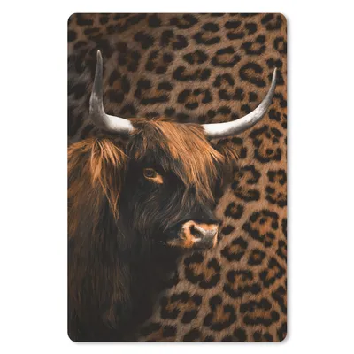 Produktbild von MuchoWow® Mauspad Mousepad Schottischer Highlander - Kuh - Panther 40x60 cm - Mousepads - Maus Mat - Pad - Mausunterlage - Schreibtisch Accesoire