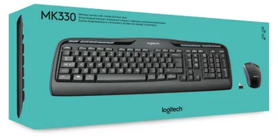 Image de Logitech Wireless Keyboard+Mouse MK330 black retail