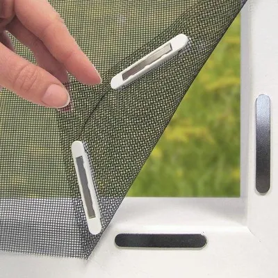 Produktbild von Magnetische raamhor - 150 x 130 cm - 12 Magneten - Einfache Installation - Schwarz