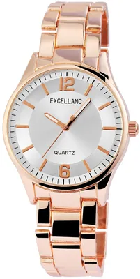 Productafbeelding van Dameshorloge, metalen band, model EX0491, met mineraalglas