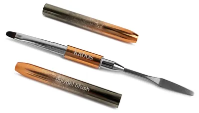 Produktbild von Kabos 2in1 Pinsel für Gelnägel Acrylgel Brush Oval 7mm | mit Spatel