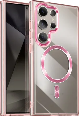 Produktbild von Avizar, MagSafe Hülle für Samsung Galaxy S24 Ultra Cristal Color, Champagnerrosa