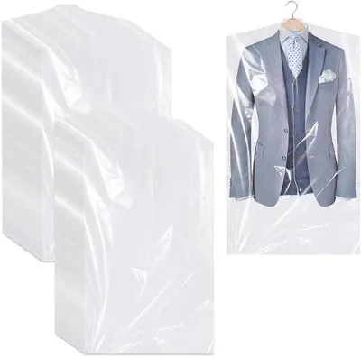 Produktbild von Famanu Kleidungstaschen 70 Stück, hohe Strapazierfähigkeit, transparente PP Kleidungsschutzhaube, 90 x 60 cm