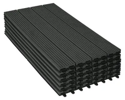 Zdjęcie produktu dla Czarne płyty tarasowe 30 x 60 x 2 cm