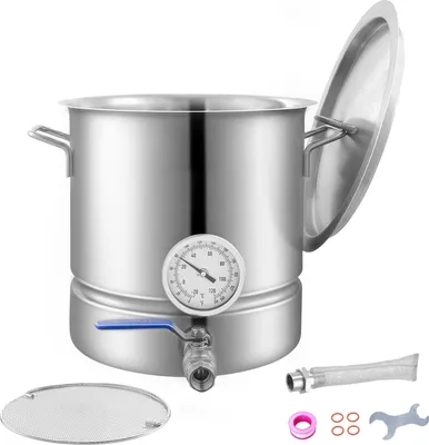 Spillatore Birra Professionale VEVOR Da 18,92 L, Set Per Birra Da 280 X 290 Mm, (u0U Bollitore Per Birra