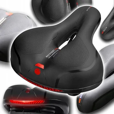 Image de Selle universelle pour vélo Balance rembourrée imperméable rouge