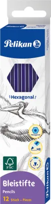 Zdjęcie produktu dla Pelikan 978932, HB, Niebieski, Sześciokątny, Pudełko, 12 szt., Niemcy