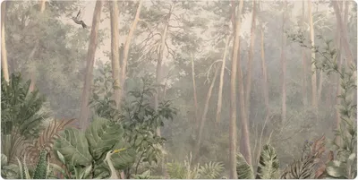 Produktbild von Waldpanorama– Schreibtischunterlage – Schreibtisch Tischunterlage – 120x60 cm – Unterlage Groß Schreibtischmatte