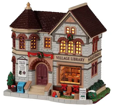 Productafbeelding van Village Library battery operated Led Kerst LEMAX
