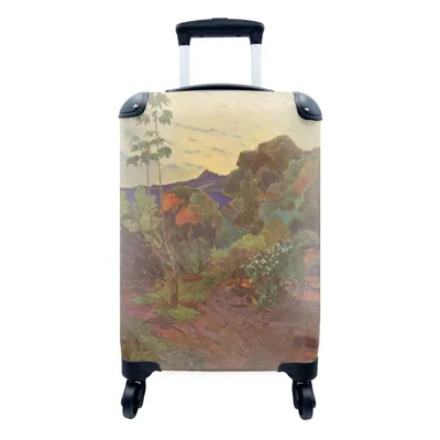 Obrázek produktu pro Kufr Příruční zavazadlo na kolečkách Malý cestovní kufr na 4 kolečkách Krajina na Martiniku - malba, Paul Gauguin - Velikost kabiny < 55x40x23 cm a