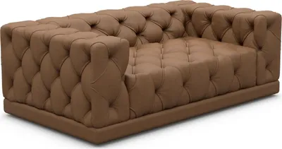 Produktbild von Kunstleder 2-Sitzer Couch Meliva Braun