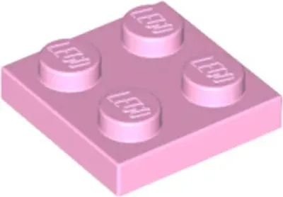 Produktbild von Lego® 2x2 Platten 3022 - 1 Stück Hellrosa