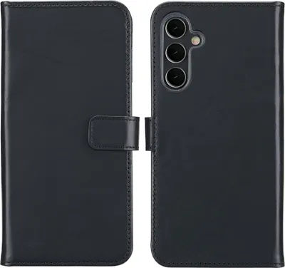 Immagine prodotto di Custodia a libro in vera pelle Selencia per Samsung Galaxy A16 - Nero