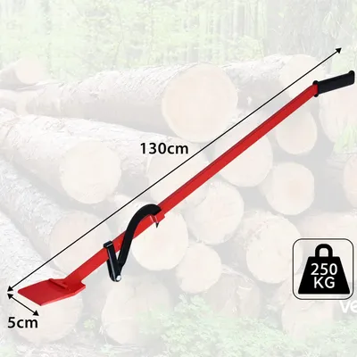 Produktbild von Sessamen-LP Fällheber Universelle Schwerlast Fällhilfe zum Baumfällen 130cm Stammheber Geschmiedeter Kantenheber mit Wendehilfe, mit Rutschfester Handgriff