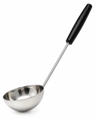 Produktbild von HAF Saunakelle 44 cm aus Edelstahl Schwarz | Saunalöffel für Saunaaufguss | Aufgusskelle als Sauna Zubehör zum Schöpfen & Verteilen von Aufguss