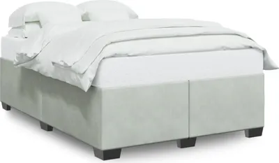 Produktbild von vidaXL Bettgestell ohne Matratze Hellgrau 160x200 cm Samt