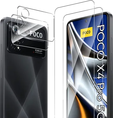 Produktbild von 2X Schutzglas ( Display + Kamera ) für Xiaomi Poco X4 Pro 5G Panzerfolie 9H