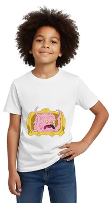 Produktbild von Spreadshirt Teenage Mutant Ninja Turtles Krang Bösewicht Kinder T-Shirt, 110/116 (5-6 Jahre), Weiß