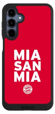 Produktbild von NIVOCASE Handyhülle für Samsung Galaxy A16 5G  Hülle NIVOpure Case Schwarz FC Bayern München FCB Mia San Mia