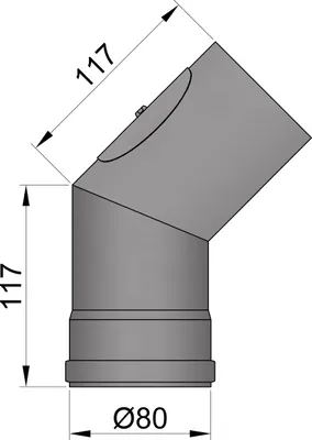 Produktbild von Rauchrohrbogen