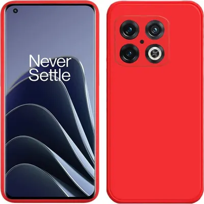 Produktbild von OnePlus 10 Pro 5G Hülle, Flüssig Silikon Weich Gummi Schutzhülle für OnePlus 10 Pro 5G Rot