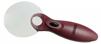 Produktbild von Lindner S7132 Randlose LED-Leuchtlupe, Vergrößerung 8x / 20x