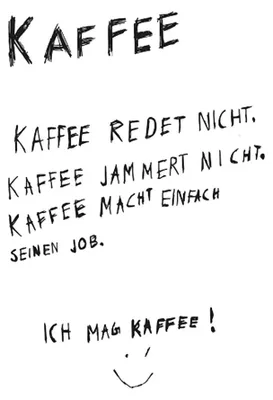Produktbild von Servietten 33x33 cm - Kaffee redet nicht