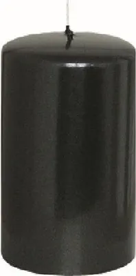 Produktbild von Stumpenkerzen Black Shine 130 x 70 mm, 6 Stück