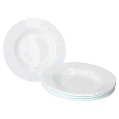 Produktbild von Bormioli Rocco Toledo 6-tlg. Suppenteller Set Ø 24 cm I Weißes Opalglas