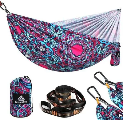 Productafbeelding van Famanu reishamaca, ultralicht, draagvermogen 300 kg - 275 x 140 cm, ademend, sneldrogend