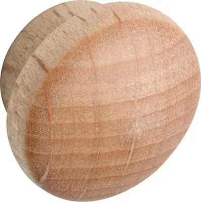 Produktbild von Holzabdeckkappe ø 14 mm, Zapfen ø 10 mm, Zapfenlänge 4 mm, Buche roh