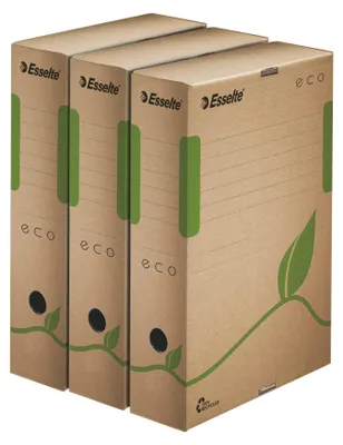 Obrázok produktu pre Esselte Eco, Kartón, Hnedá, Zelená, A4, 120 g, 80 x 327 x 233 mm