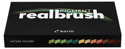 Image de Karin Realbrush Pigment Marker Set couleurs naturelles 12 pièces - Brush Pens