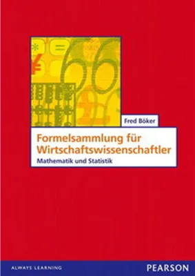 Obrázek produktu pro Formelsammlung für Wirtschaftswissenschaftler