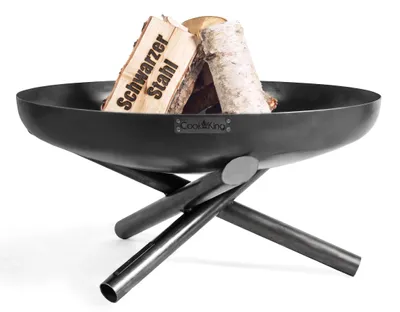 Productafbeelding van Vuurschaal Rond - 60 cm Diameter - Zwart Gepoedercoat Staal