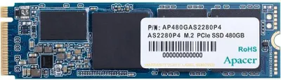 Image de Apacer AS2280P4 256 Go M.2 PCIe NVMe Gen3 x4 2280 (1800/1100 Mo/s) 3D TLC SSD