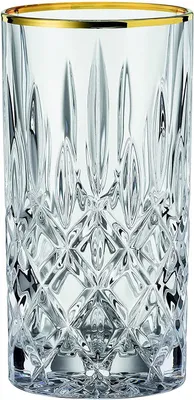Image de Nachtmann Vorteilset 2 x  2 Stück Noblesse Longdrink GOLD Set/2 104031 und Geschenk + Spende
