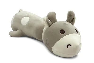 Produktbild von Plüschtier Giraffe 50 cm Grau Beige – Großes Weiches Stofftier, Kuscheltier für Kinder