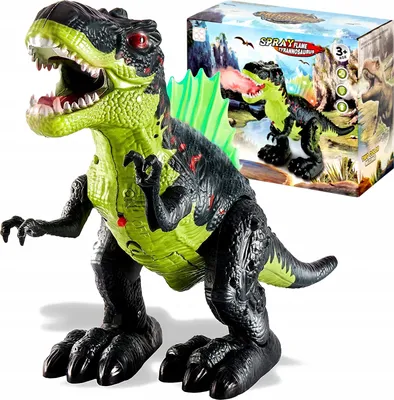 Zdjęcie produktu dla Dinozaur Rex Wielki Świeci Ryczy Chodzi Ziejący Parą Duży Xxl Interaktywny