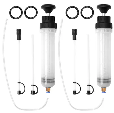 Immagine prodotto di Erogatore a due componenti per l'aspirazione di oli, capacità 500 ml, con pompa manuale per liquidi e tubo flessibile