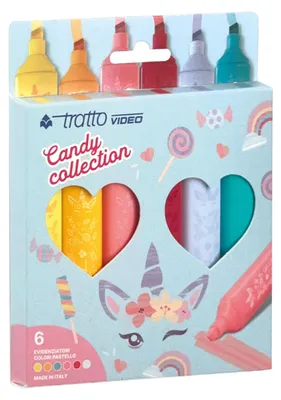 Image de Tratto F858006 marqueur 6 pièce(s) Couleurs assorties