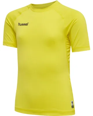 Productafbeelding van Hummel T-shirt voor kinderen, eerste uitvoering, geel, maat 164